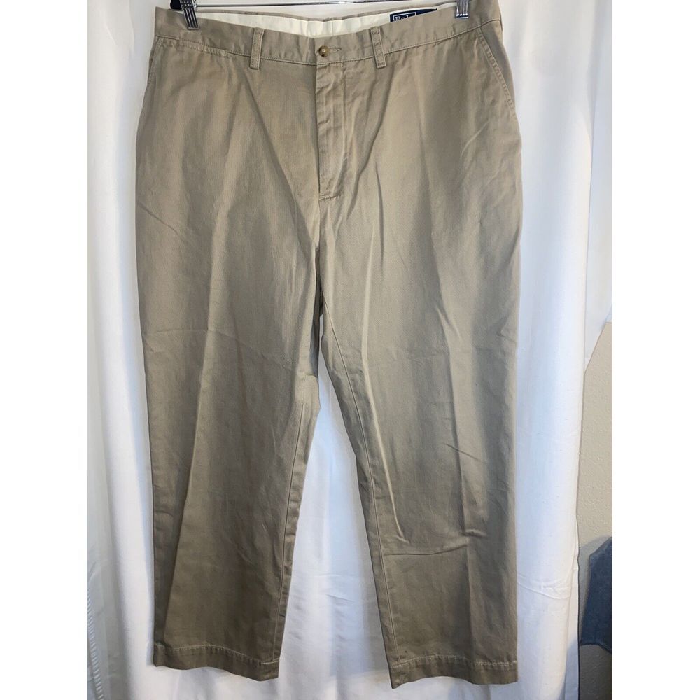 Polo Ralph Lauren Pants Mens 38x30 Khaki Dress Chino Pony